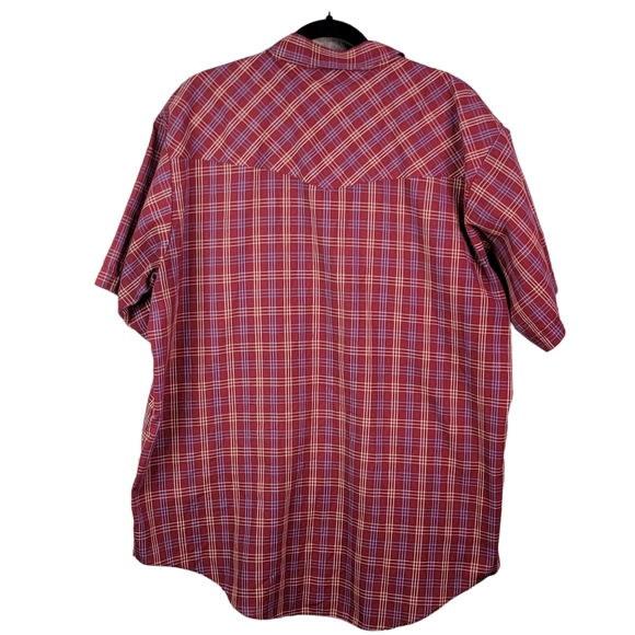 Plains Western Wear Vintage Cowboy Western Ranchwear Plaid Pearl Snap Shirt XL - Picture 6 of 11